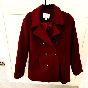 Women’s double button pea coat